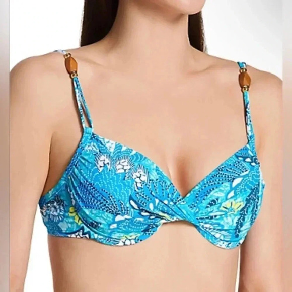 Bleu Rod Beattie Paradise Found Underwire Molded Bikini Top and Bottom Size 6 - Picture 4 of 12